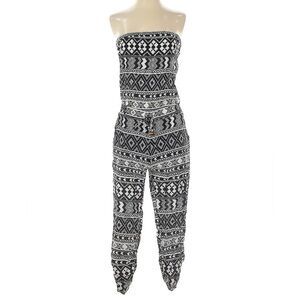 American Rag strapless Tribal jumpsuit M
